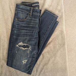 American Eagle Distressed Blue Jeans